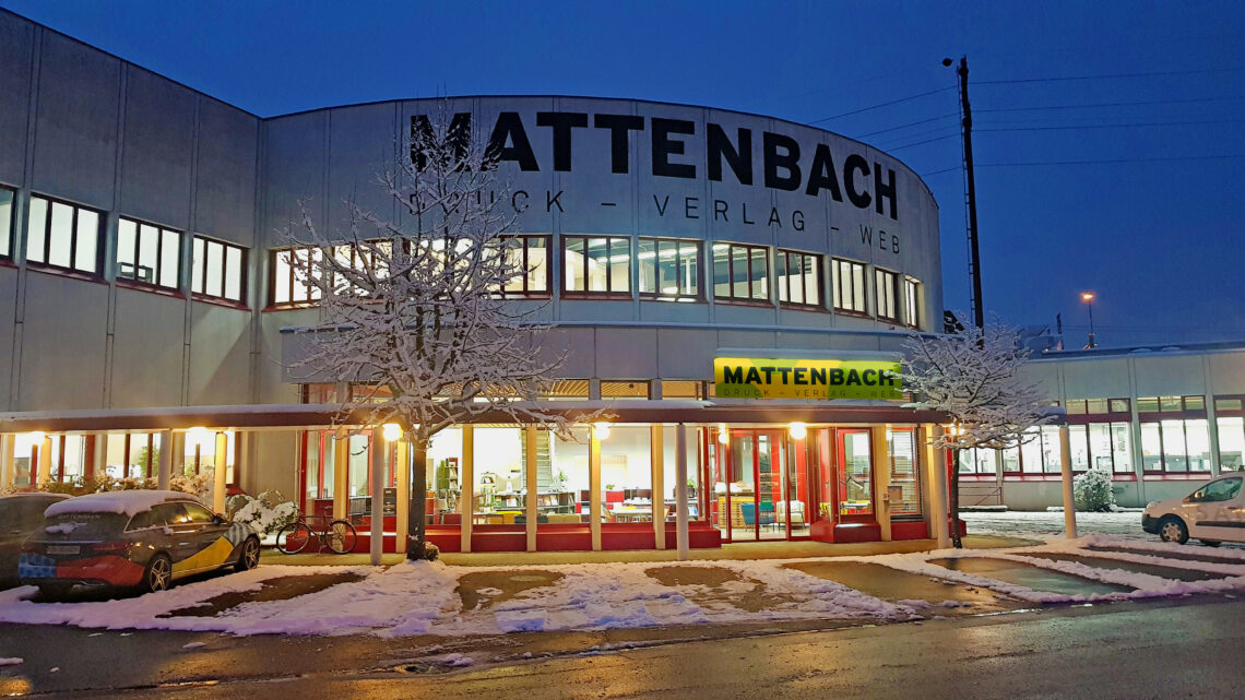 Druckerei Mattenbach Aussenansicht Winter